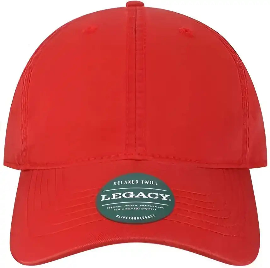Legacy Eza Relaxed Twill Dad Cap Scarlet Red / Adjustable