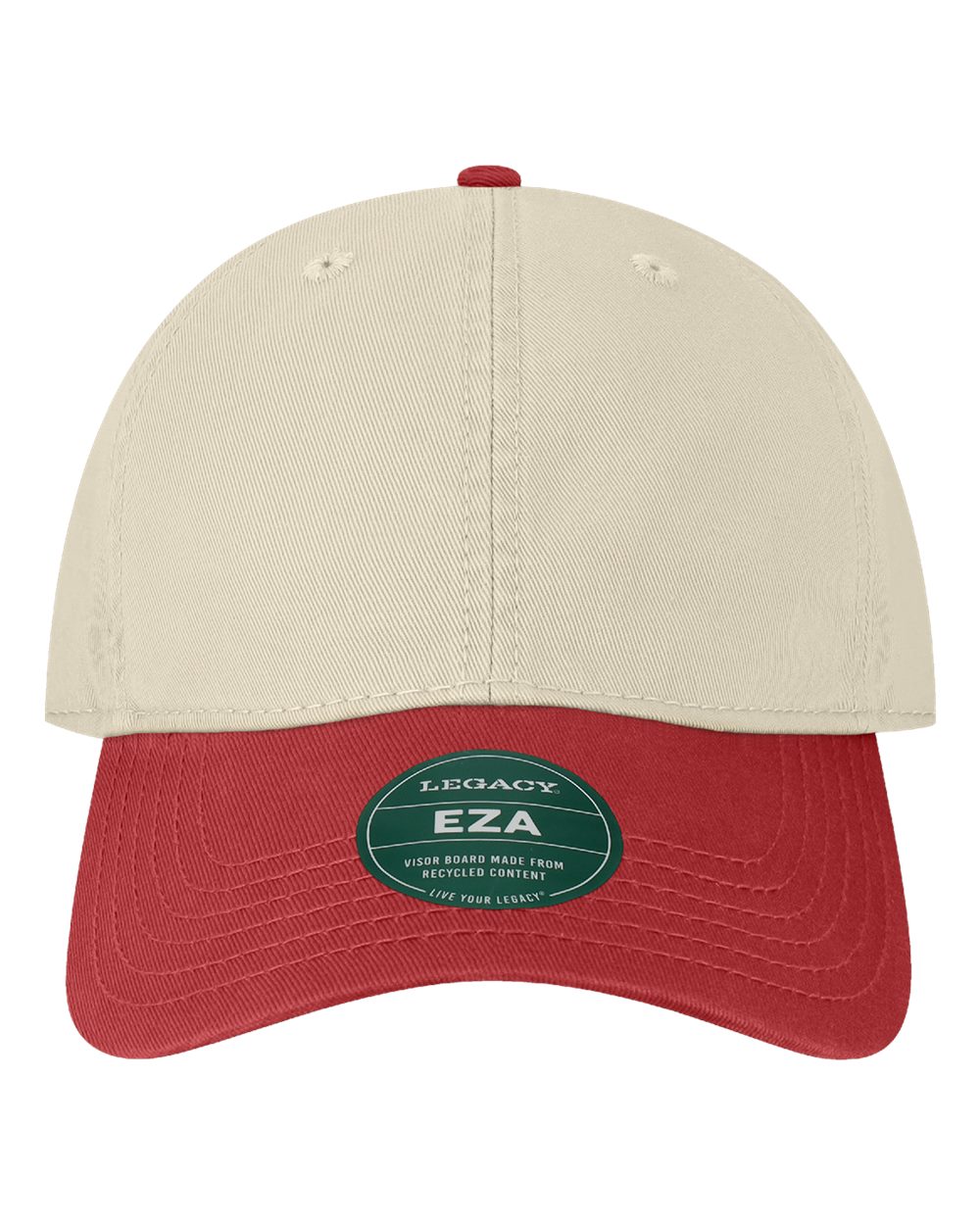 Legacy Eza Relaxed Twill Dad Hat - Stone Cardinal Red