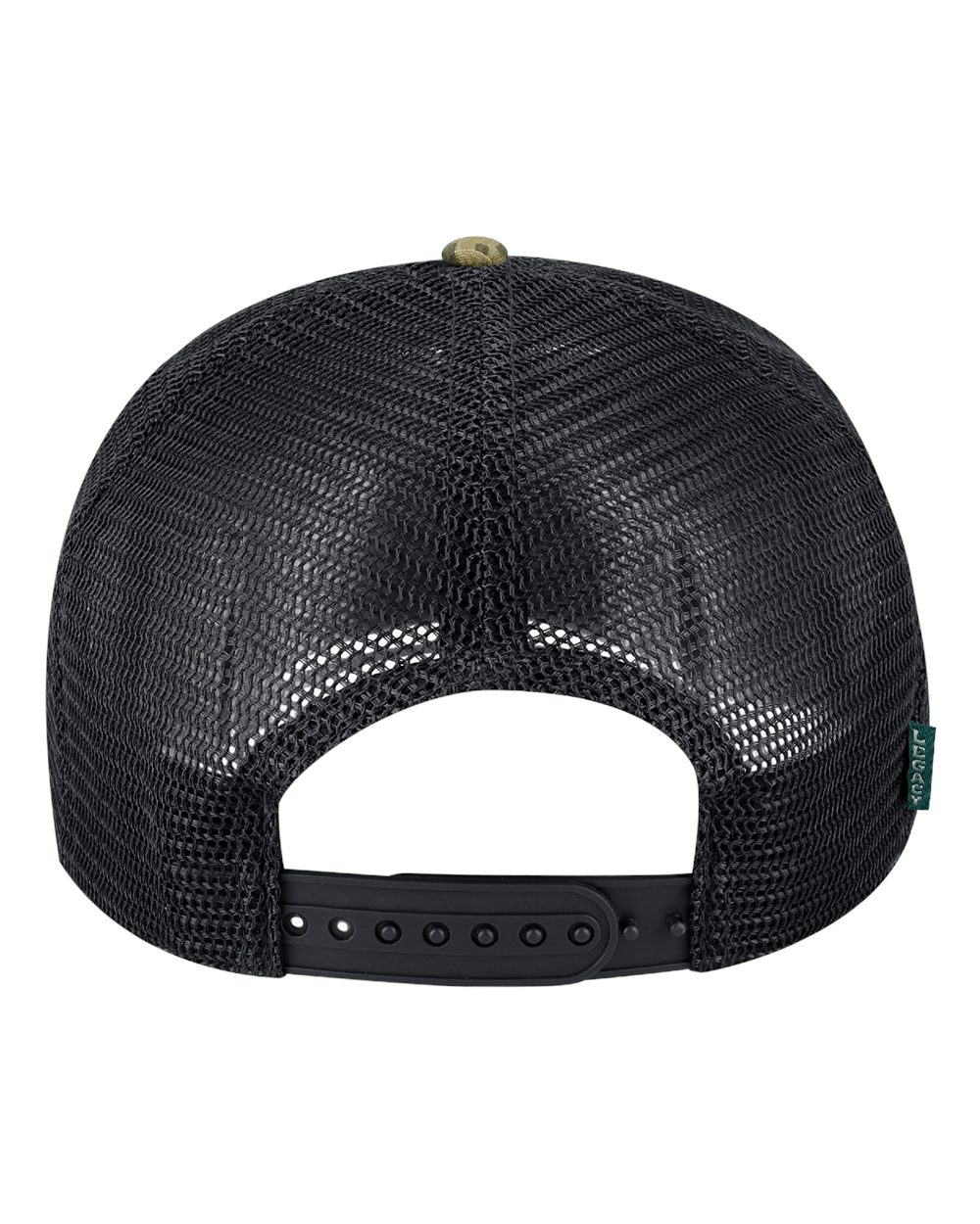 Legacy H7fb Hopback Seven-panel Trucker Cap - Army Digi Camo Ripstop Black