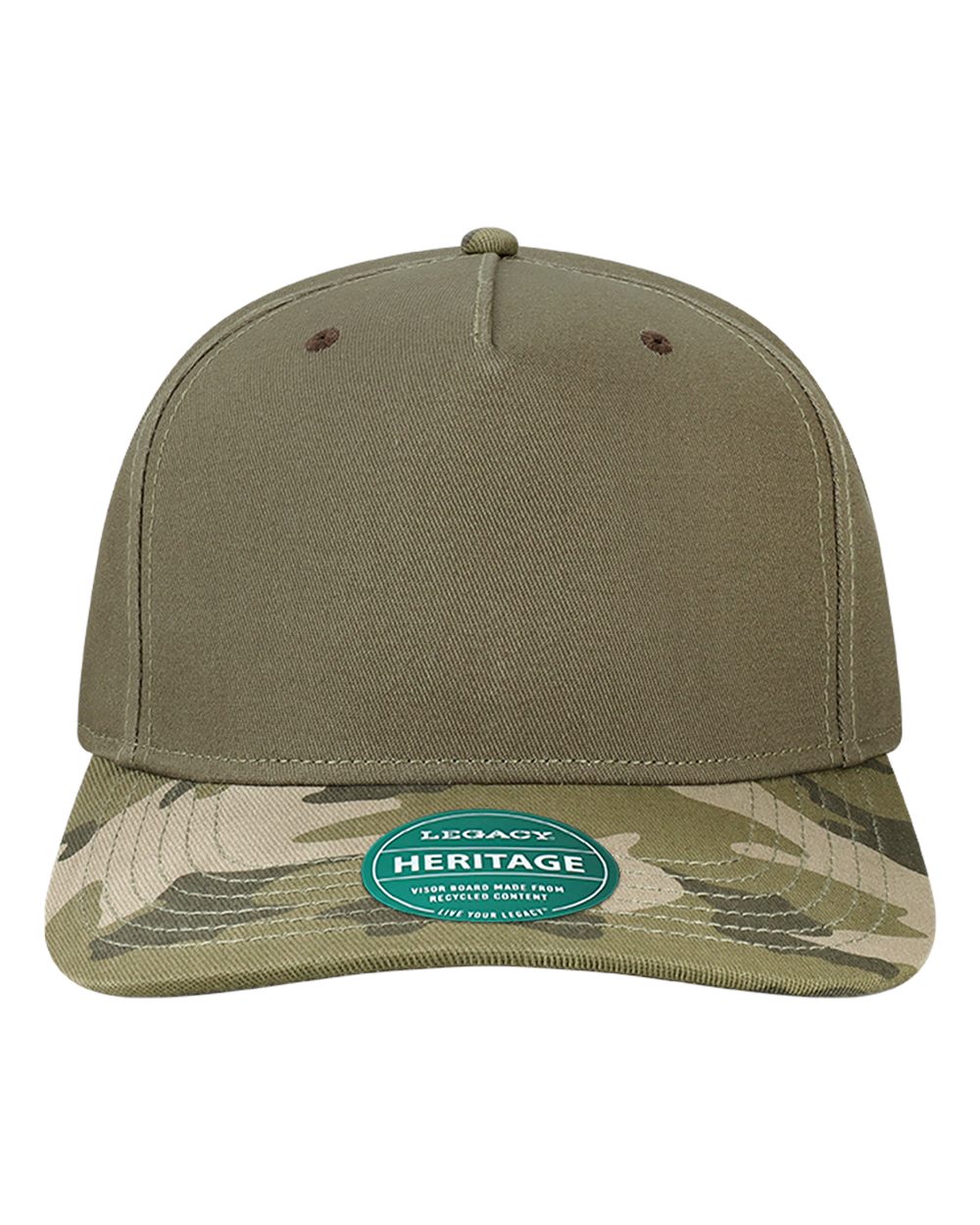 Legacy Hta Heritage Twill Cap - Moss Green Army Camo