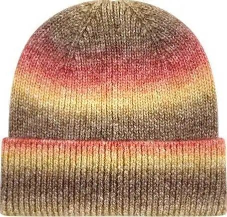 Legacy Ktdrb Tie-dyed Ribbed Beanie - Sunset - Orange / one Size Fits Most