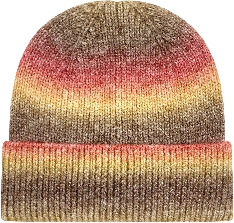 Legacy Ktdrb Tie-dyed Ribbed Beanie - Sunset - Orange / one Size Fits Most