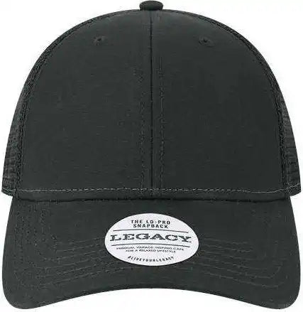 Legacy Lps Lo Pro Snapback Trucker Cap Black / Adjustable