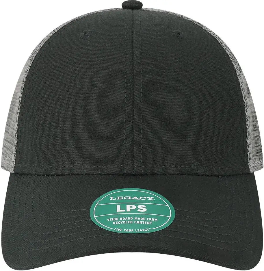 Legacy Lps Lo-pro Snapback Trucker Cap - Black Dark Grey - Gray / one Size Fits Most