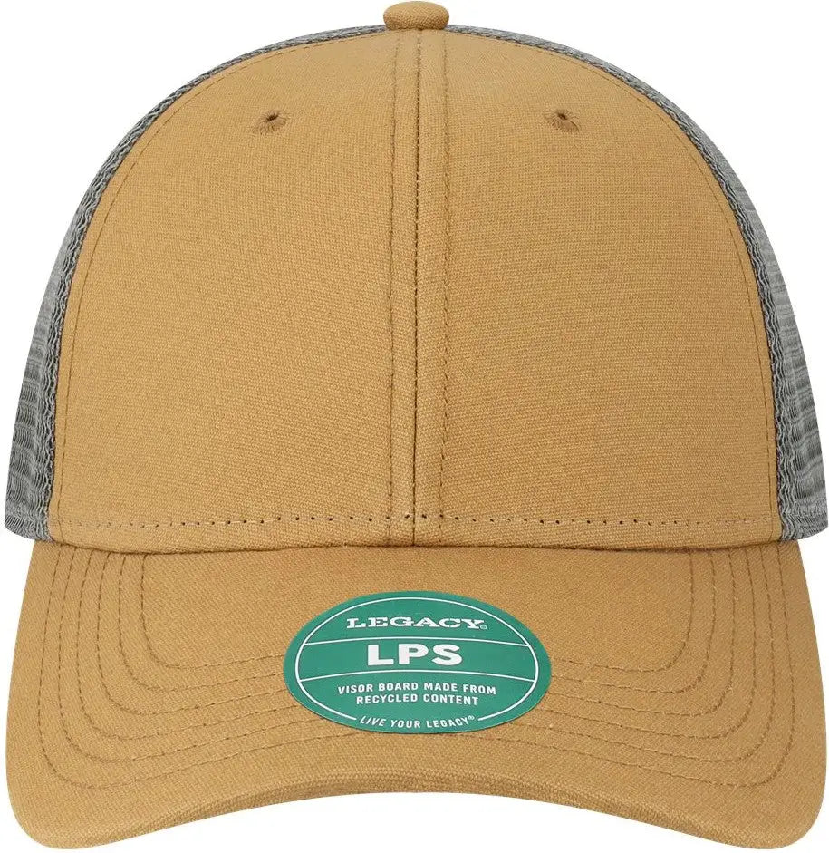 Legacy Lps Lo-pro Snapback Trucker Cap - Caramel Dark Grey - Tan Gray / one Size Fits Most
