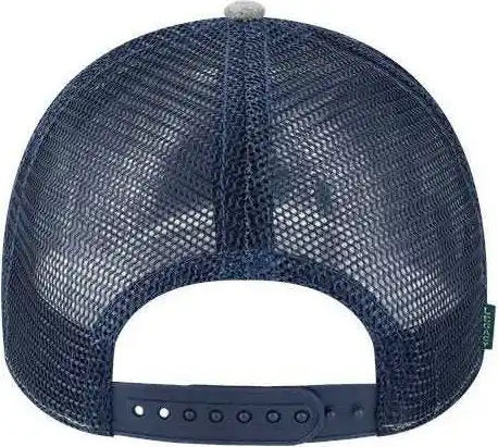 Legacy Lps Lo-pro Snapback Trucker Cap - Heather Gray Navy - Adjustable