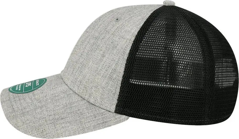 Legacy Lps Lo-pro Snapback Trucker Cap - Heather Grey Black - Gray / one Size Fits Most