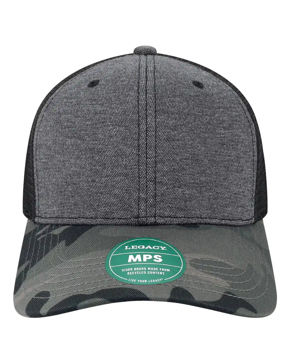 Legacy Mps Mid-pro Snapback Trucker Cap - Black Camo - Black/ / Adjustable