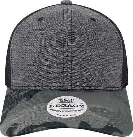 Legacy Mps Mid-pro Snapback Trucker Cap - Black Camo - one Size Fits Most