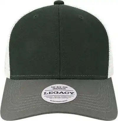 Legacy Mps Mid-pro Snapback Trucker Cap - Black Dark Gray Silver - Light / Adjustable