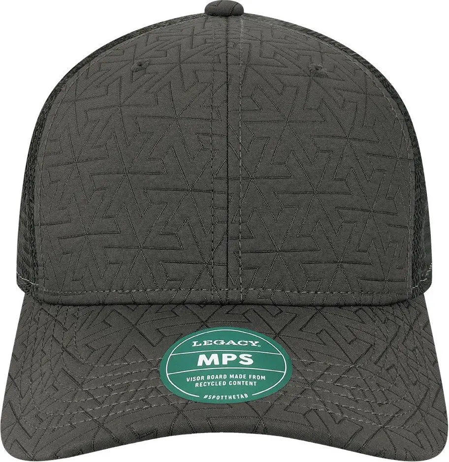 Legacy Mps Mid-pro Snapback Trucker Cap - Black z - Quilted - one Size Fits Most
