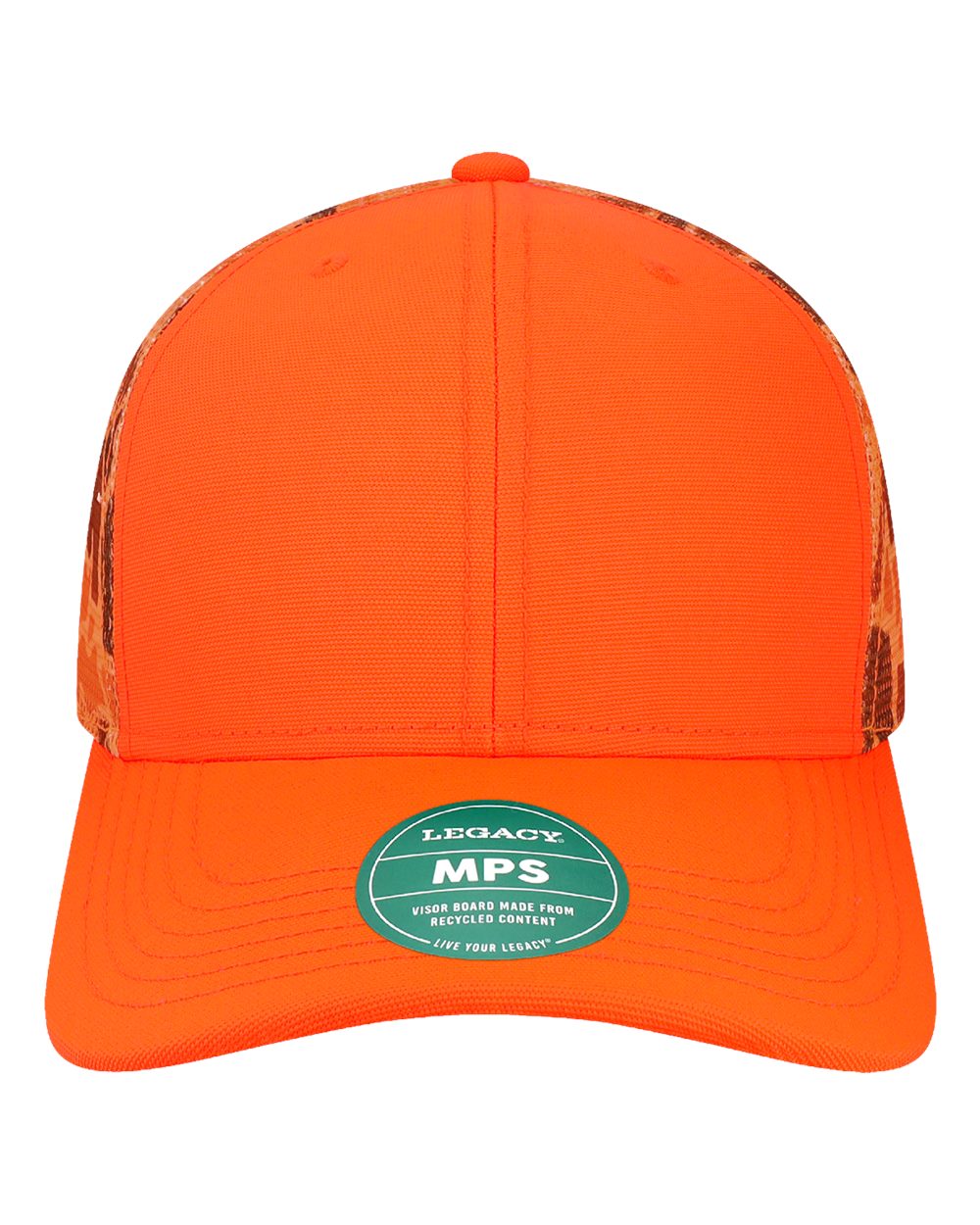Legacy Mps Mid-pro Snapback Trucker Cap - Blaze Orange Camo