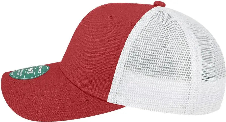 Legacy Mps Mid-pro Snapback Trucker Cap - Cardinal White - one Size Fits Most
