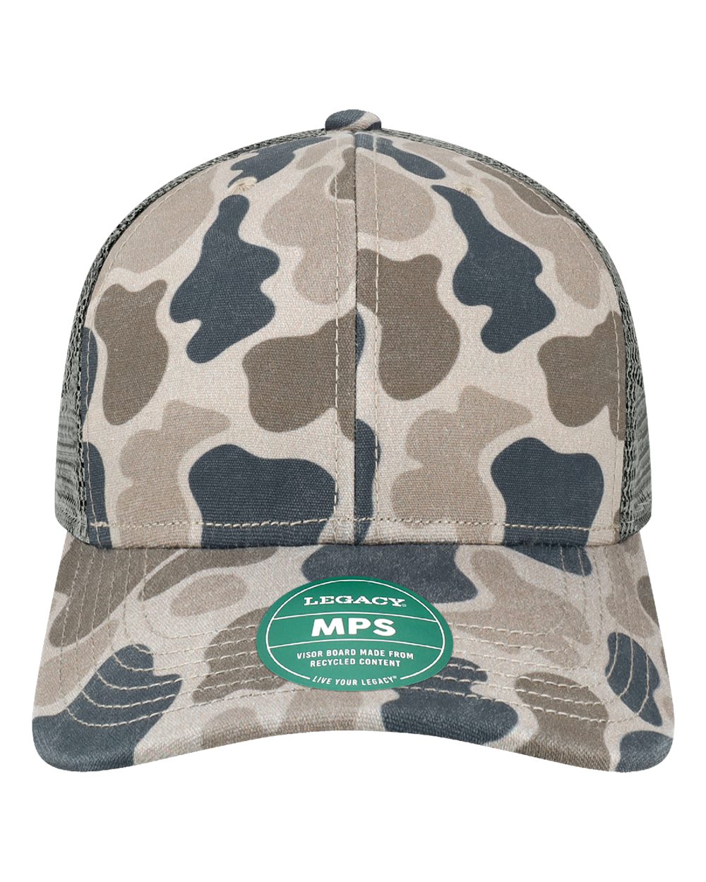 Legacy Mps Mid-pro Snapback Trucker Cap - Grey Duck Camo
