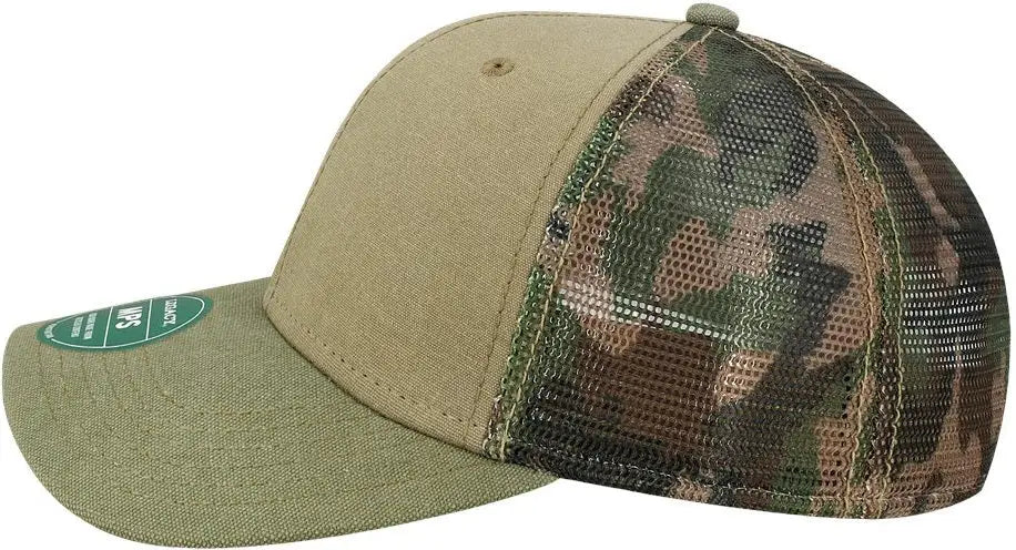 Legacy Mps Mid-pro Snapback Trucker Cap - Khaki Sage Camo Mesh - Khaki/ Sage/ / one Size Fits Most