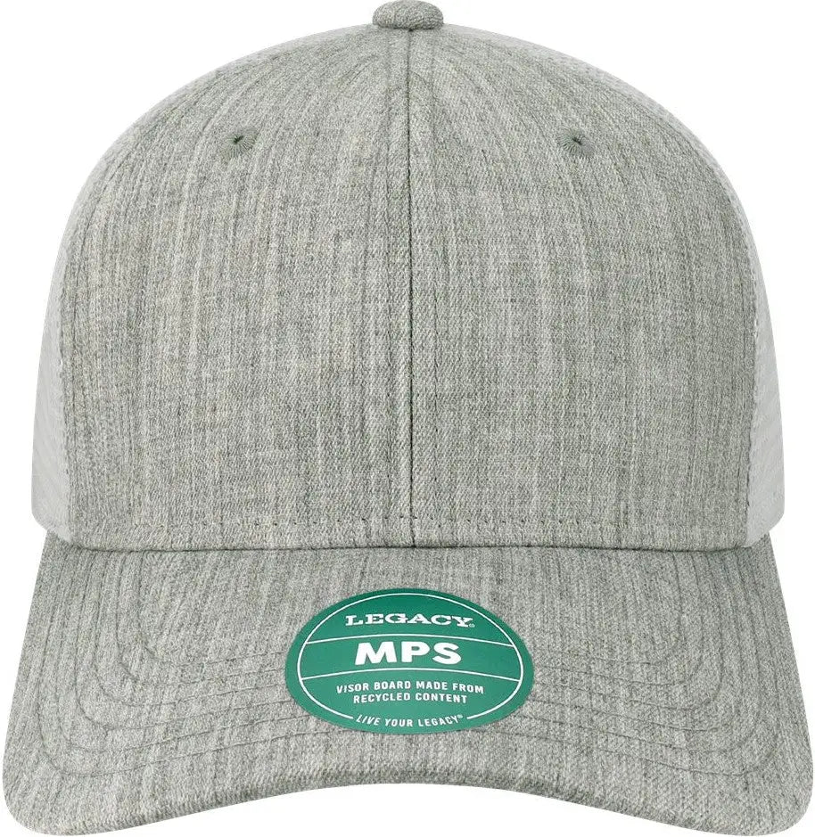 Legacy Mps Mid-pro Snapback Trucker Cap - Melange Grey White - Gray / one Size Fits Most