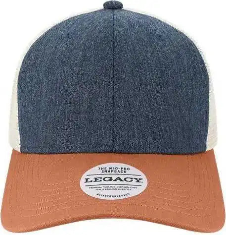 Legacy Mps Mid Pro Snapback Trucker Cap Melange Navy Bronze Stone Sand / one Size Fits Most