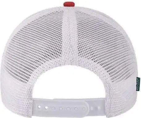 Legacy Mps Mid Pro Snapback Trucker Cap Melange Scarlet White Red / Adjustable