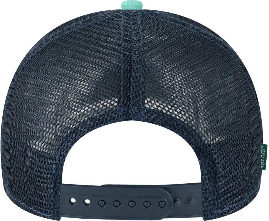 Legacy Mps Mid-pro Snapback Trucker Cap - Mint Marine Navy - one Size Fits Most