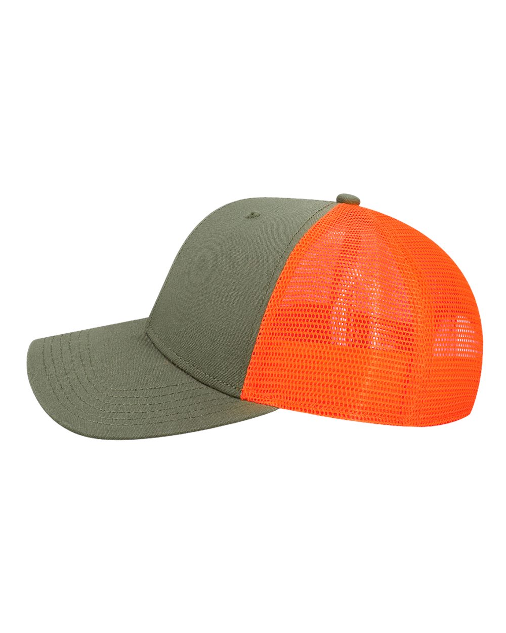 Legacy Mps Mid-pro Snapback Trucker Cap - Olive Blaze Orange