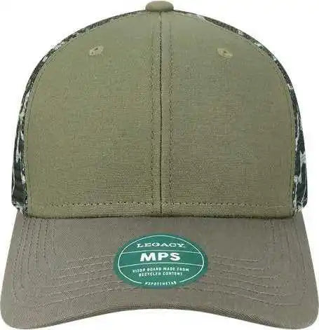 Legacy Mps Mid-pro Snapback Trucker Cap - Olive Gray Camo - one Size Fits Most