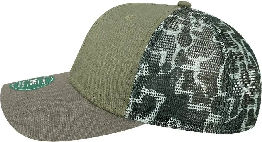 Legacy Mps Mid-pro Snapback Trucker Cap - Olive Grey Camo - Gray / one Size Fits Most