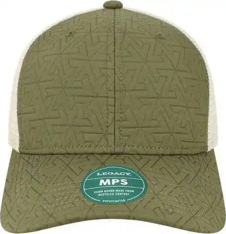Legacy Mps Mid-pro Snapback Trucker Cap - Olive z - Quilted - one Size Fits Most