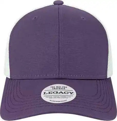 Legacy Mps Mid-pro Snapback Trucker Cap - Purple White - one Size Fits Most