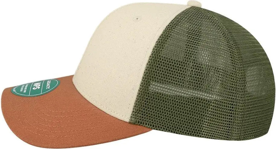 Legacy Mps Mid-pro Snapback Trucker Cap - Stone Bronze Light Olive Green - Sand / one Size Fits Most