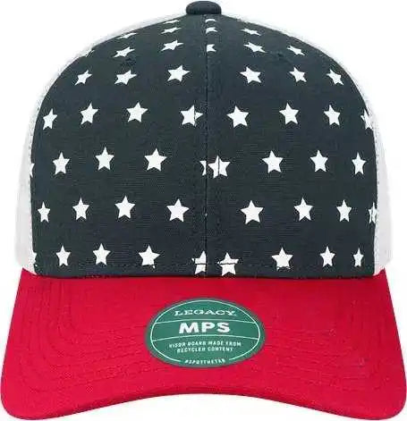 Legacy Mps Mid Pro Snapback Trucker Cap Usa Red Blue / one Size Fits Most