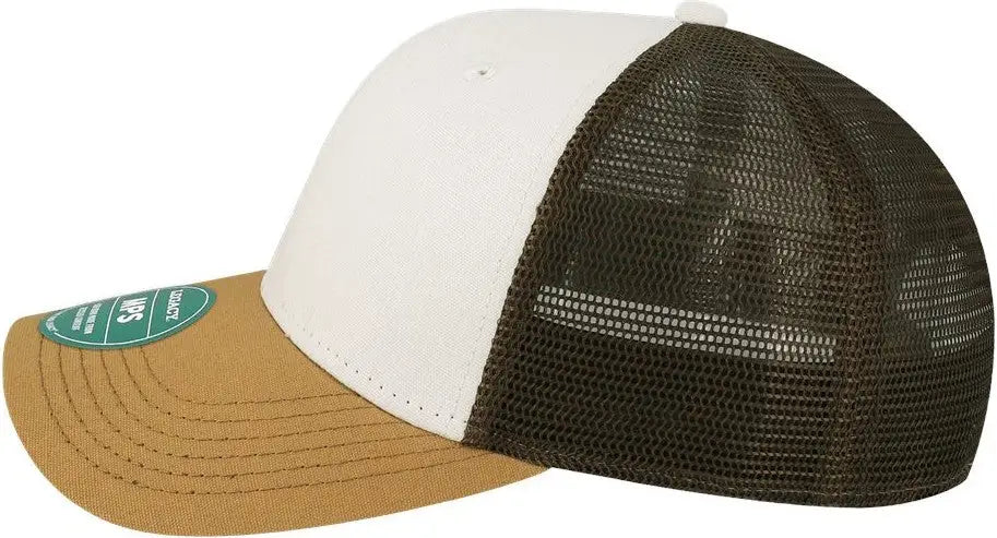 Legacy Mps Mid-pro Snapback Trucker Cap - White Caramel Brown - one Size Fits Most