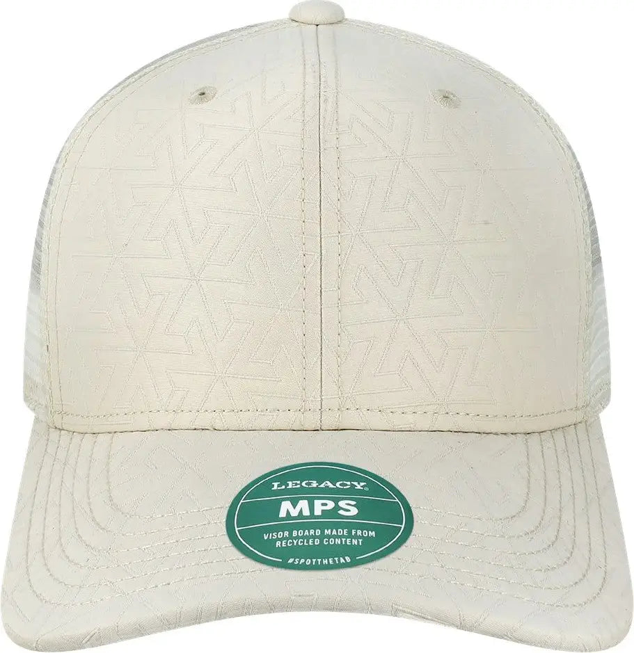 Legacy Mps Mid-pro Snapback Trucker Cap - White z - Quilted - one Size Fits Most