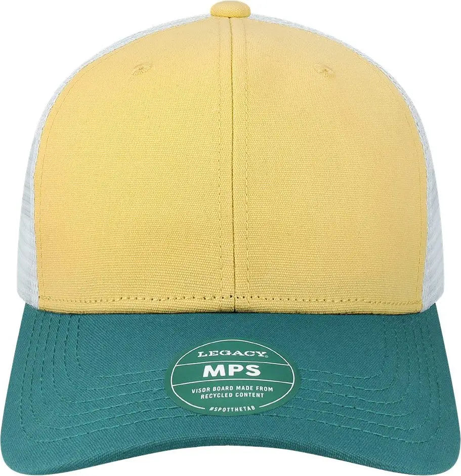 Legacy Mps Mid-pro Snapback Trucker Cap - Yellow Marine White