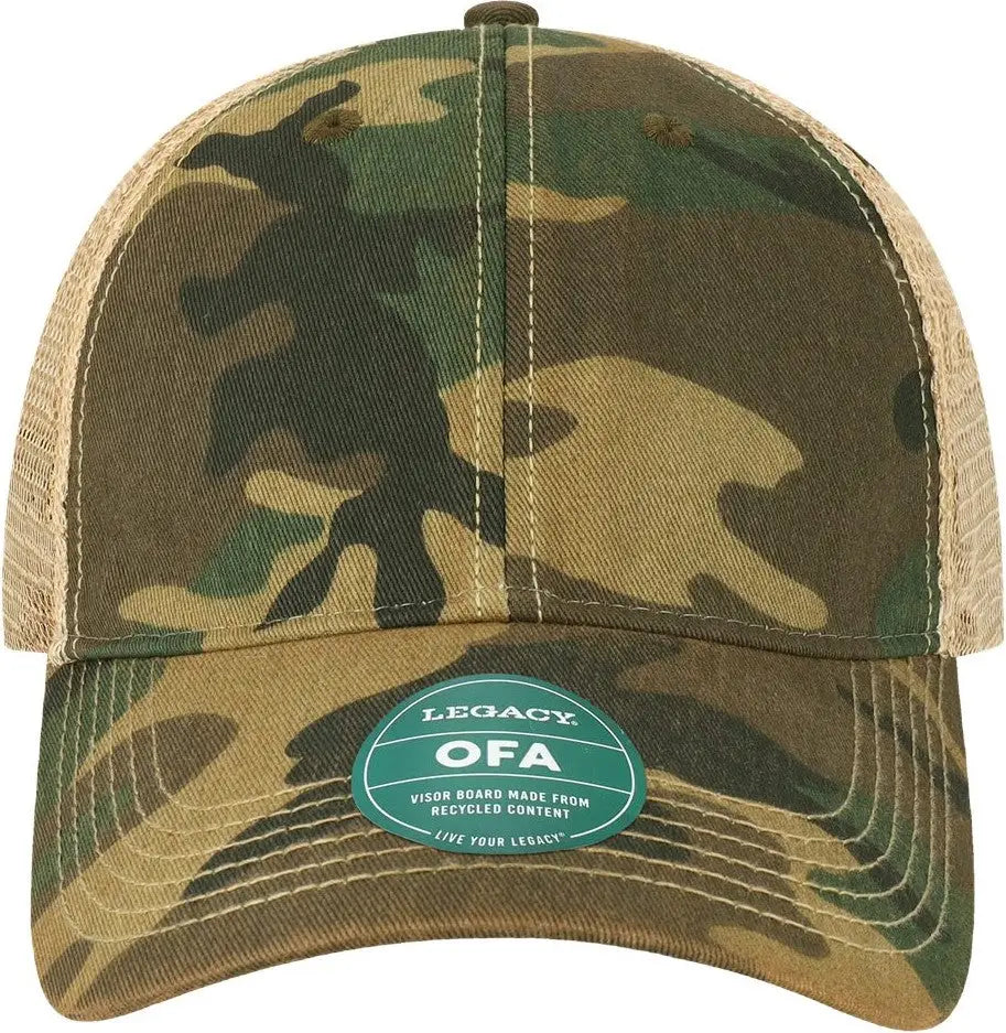 Legacy Ofa Old Favorite Trucker Cap - Army Camo Khaki