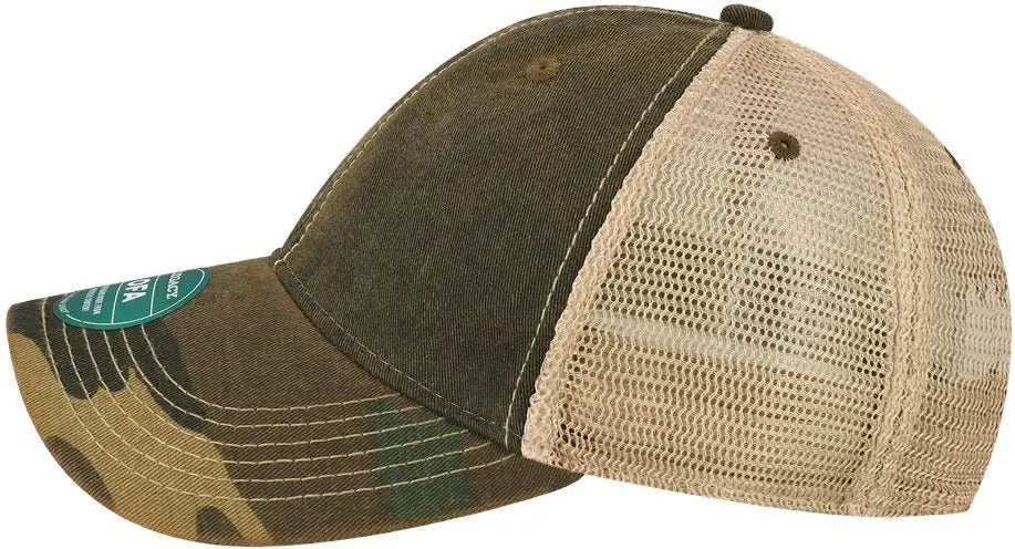 Legacy Ofa Old Favorite Trucker Cap - Black Army Camo Khaki