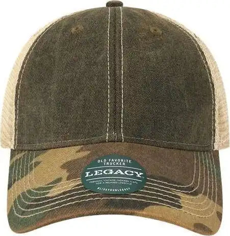Legacy Ofa Old Favorite Trucker Cap Black Army Camo Khaki / Osfm