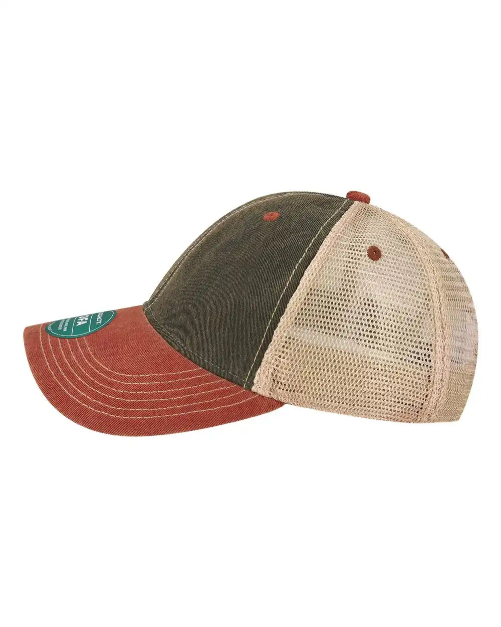 Legacy Ofa Old Favorite Trucker Cap - Black Cardinal Khaki - Black/ Cardinal/ / Adjustable