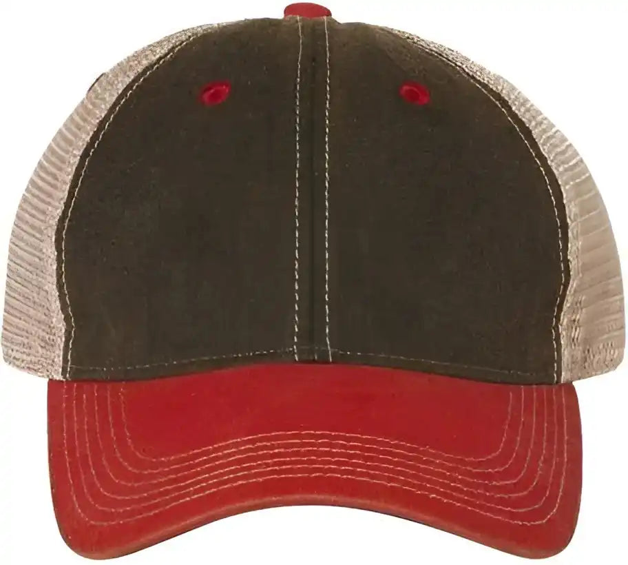 Legacy Ofa Old Favorite Trucker Cap Black Scarlet Red Khaki / 6 5/8’’ 7 3/8’’