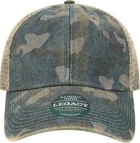 Legacy Ofa Old Favorite Trucker Cap - Blue Camo Java - Multi-colored / one Size Fits Most