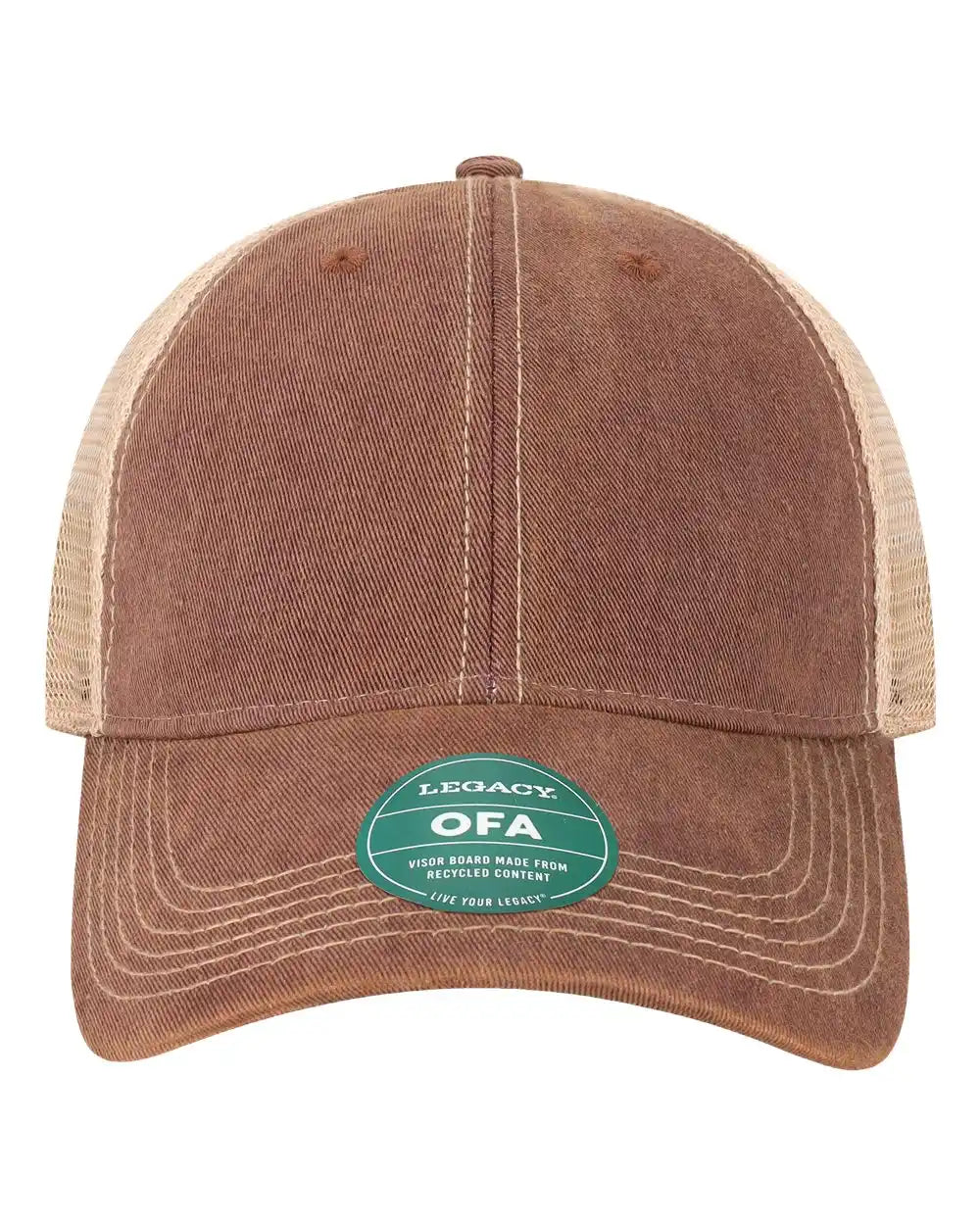 Legacy Ofa Old Favorite Trucker Cap - Burgundy Khaki - Burgundy/ / Adjustable