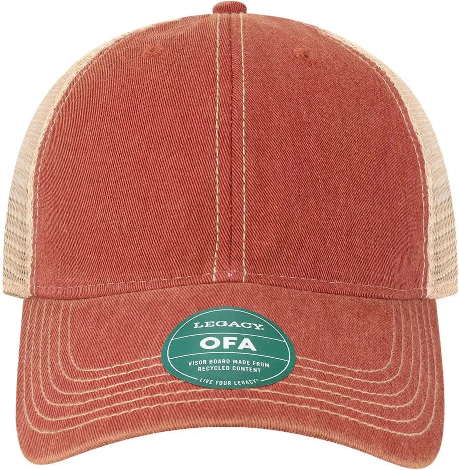 Legacy Ofa Old Favorite Trucker Cap - Cardinal Khaki