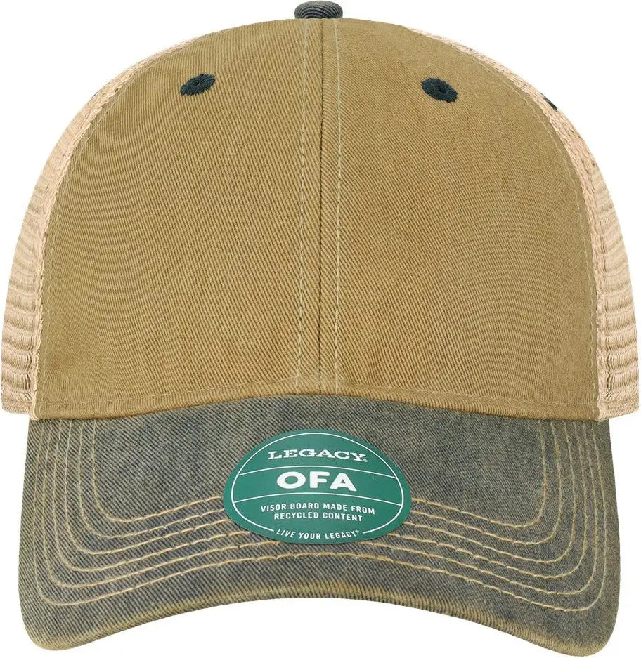 Legacy Ofa Old Favorite Trucker Cap - Dark Tan Navy - one Size Fits Most