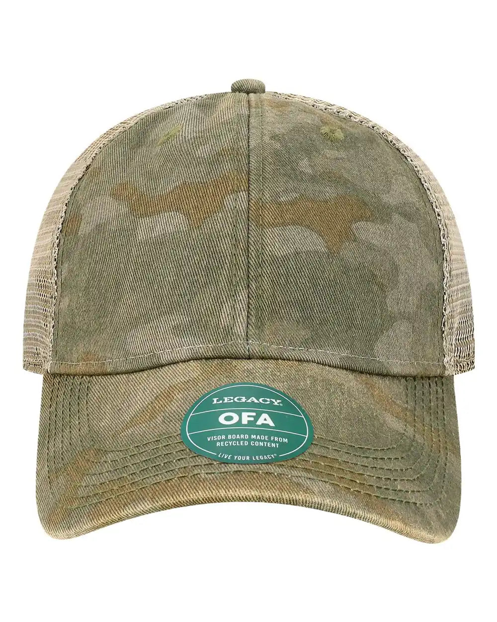 Legacy Ofa Old Favorite Trucker Cap - Green Field Camo Java - Camo/ / Adjustable