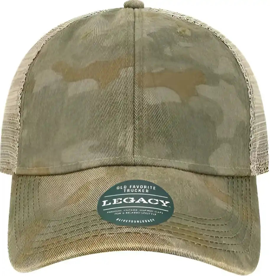 Legacy Ofa Old Favorite Trucker Cap Green Field Camo Java Olive Khaki / one Size Fits Most