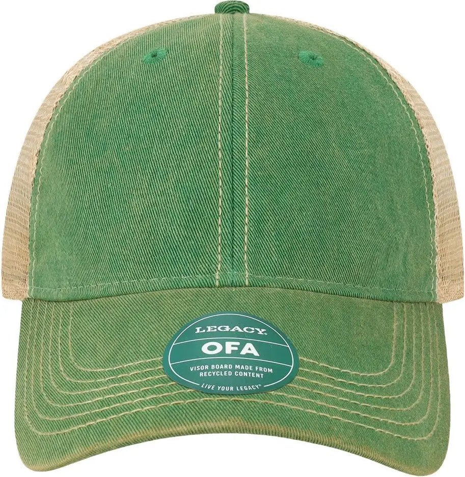 Legacy Ofa Old Favorite Trucker Cap - Kelly Green Khaki - one Size Fits Most