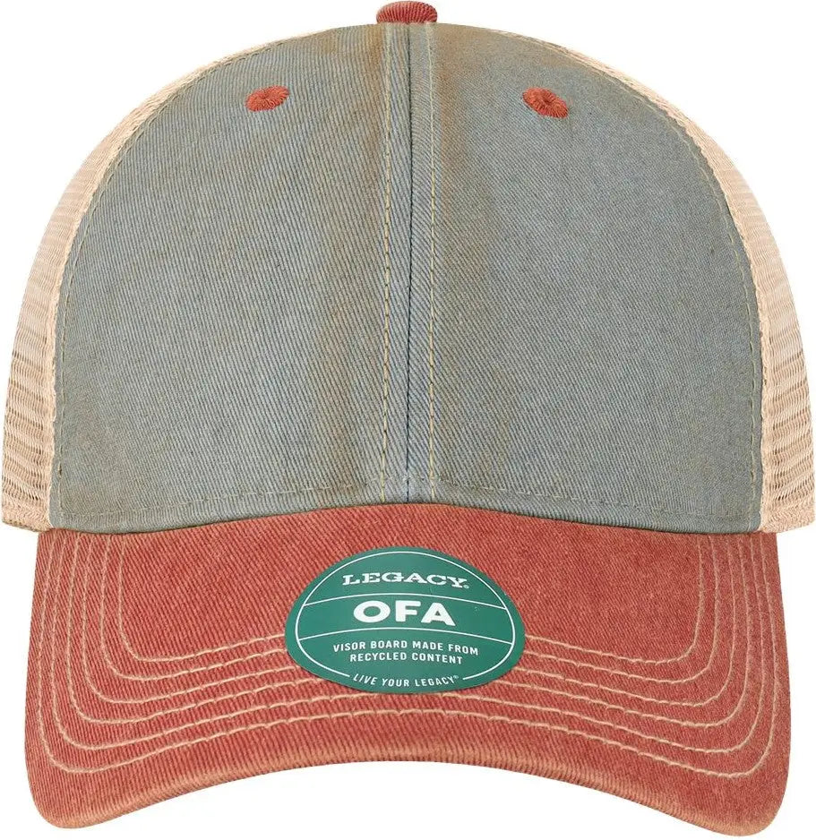 Legacy Ofa Old Favorite Trucker Cap - Light Blue Cardinal - one Size Fits Most
