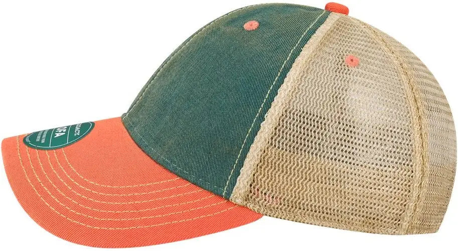 Legacy Ofa Old Favorite Trucker Cap - Marine Blue Coral - one Size Fits Most