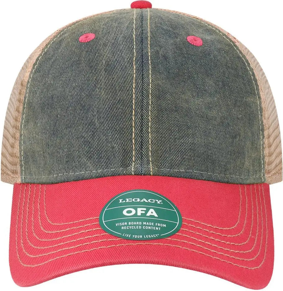 Legacy Ofa Old Favorite Trucker Cap - Navy Dark Pink