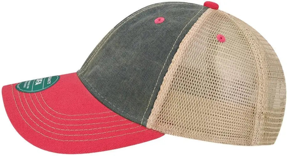 Legacy Ofa Old Favorite Trucker Cap - Navy Dark Pink