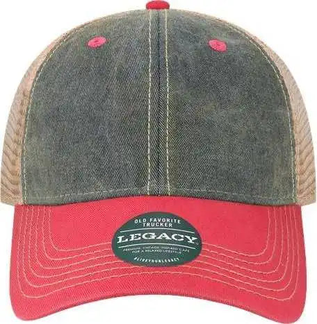 Legacy Ofa Old Favorite Trucker Cap - Navy Dark Pink - one Size Fits Most